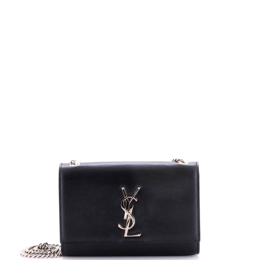 Saint Laurent Small Classic Monogram Crossbody Bag Grainy Leather